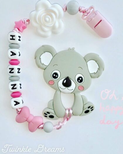 koala grey girl baby teether