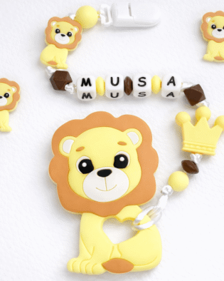 lion baby teether