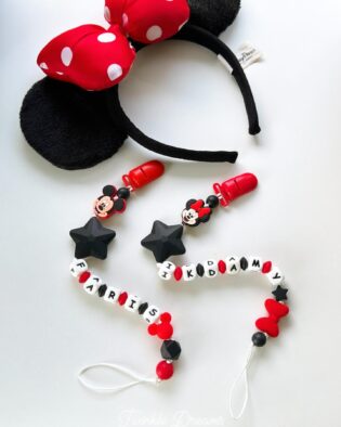minnie mouse mickey pacifierclip